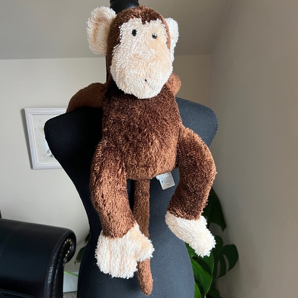 Vintage Applause Eyelash Hair Long Limbs and Tail Monkey Plush Stuffed Animal - Picture 9 of 11